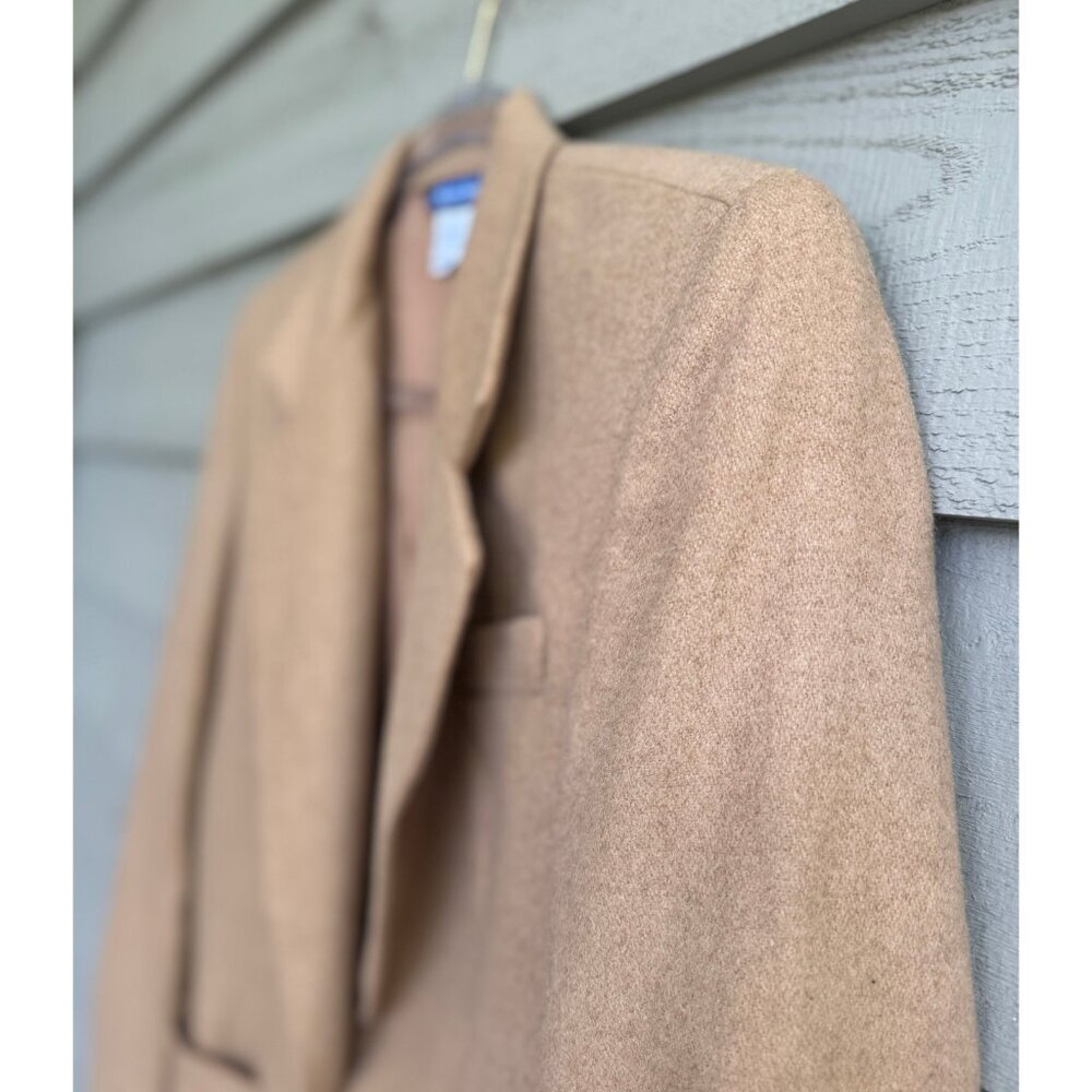 Austin Reed Camel Single-Button Wool-Blend Blazer - Picture 2 of 6